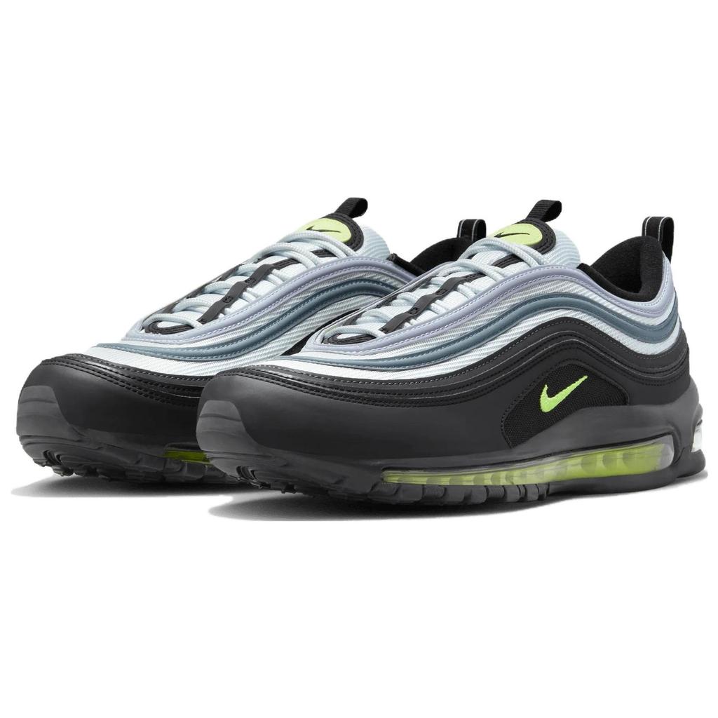 Nike Air Max 97 Icons — неоновые мужские кроссовки черные чисто-платиновые белые DX4235-001