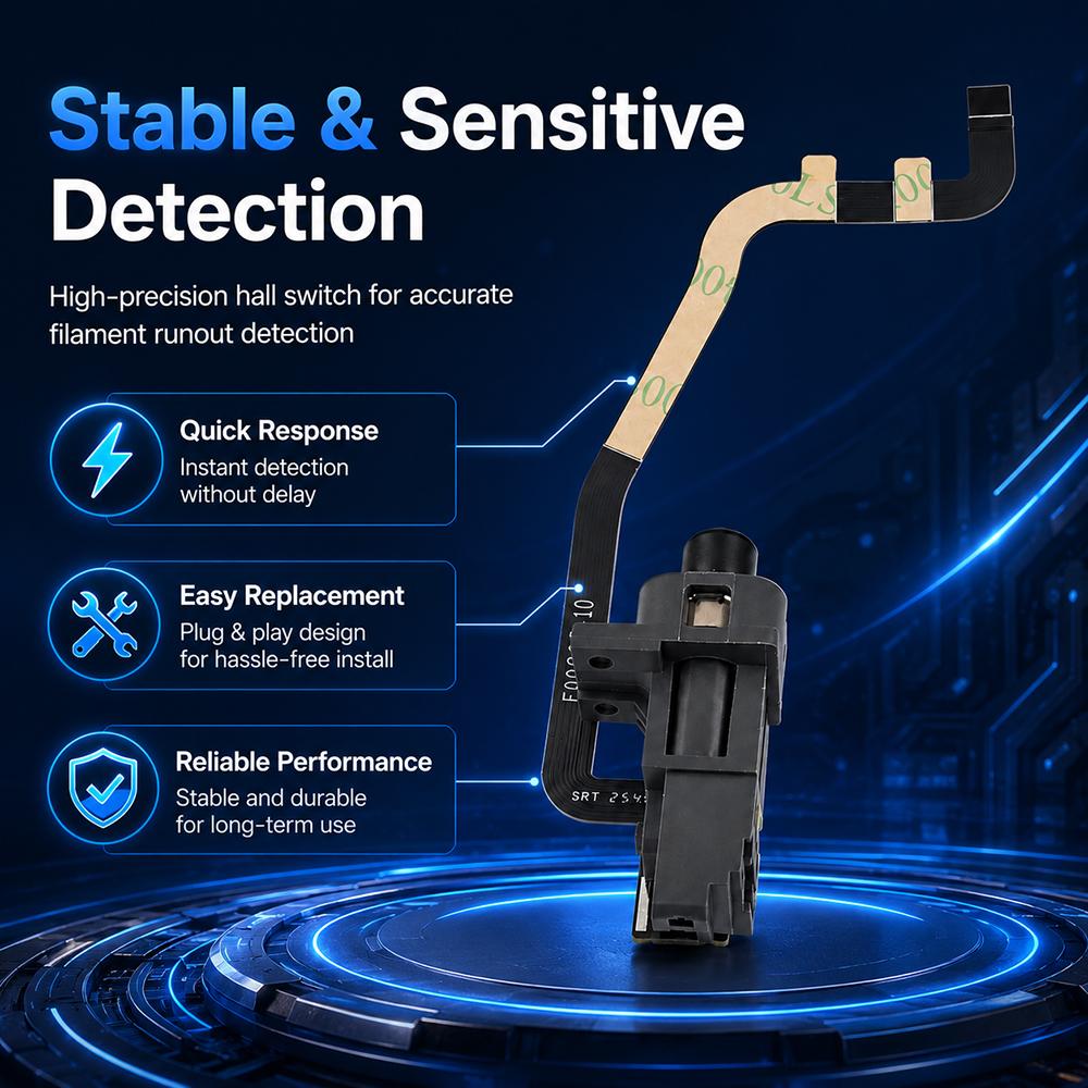 Filament Sensor for Bambu Lab H2S 3D Printer Hall Effect Board Extruder Part Detects Filament Presence and Cutter Position