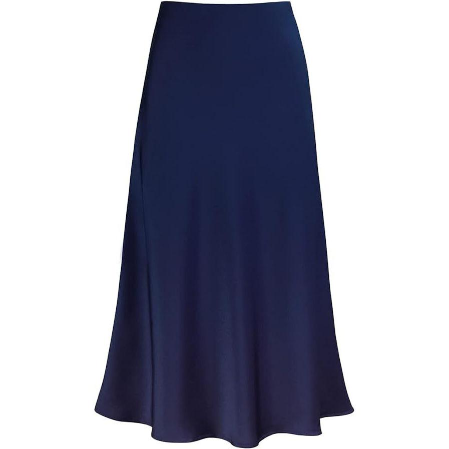 Весенне-летняя женская коктейльная юбка с высокой талией для выпускного вечера, элегантные женские темпераментные атласные плиссированные длинные юбки, шикарные макси-юбки