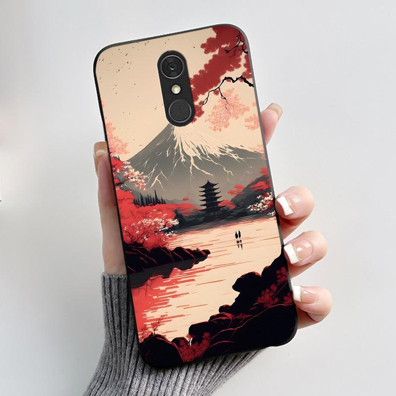 For LG Q7 Plus Q7+ Q7a Phone Case Luxury Cute Love Rabbit Funny Soft Silicone Black TPU Protective Cover For LG q7 LM-Q610 Case