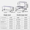Нержавеющая сталь одинарная двухслойная подставка для ног лестница бытовая внутренняя двухступенчатая лестница больничная маленькая лестница стремянка табурет