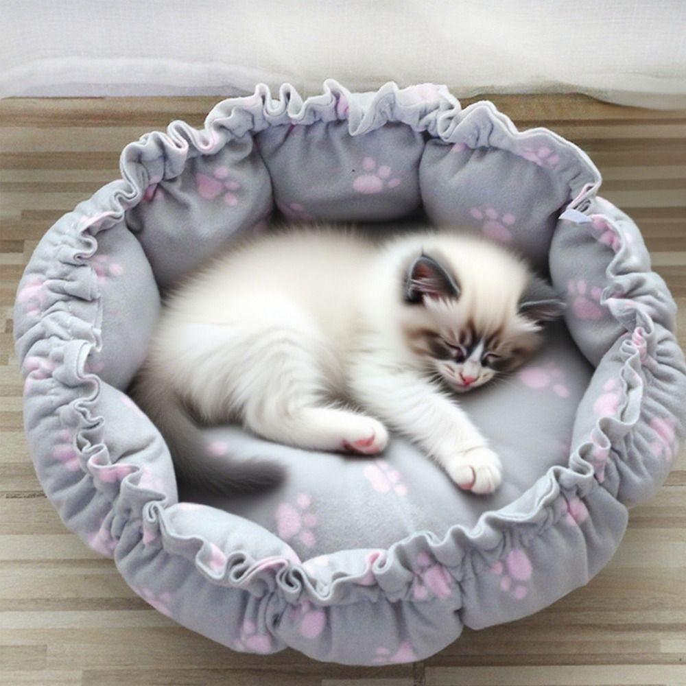 Soft Material Soft Warm Nest Creative Design Adjustable Pet Bed Drawstring Pet Bed Pet Comfort