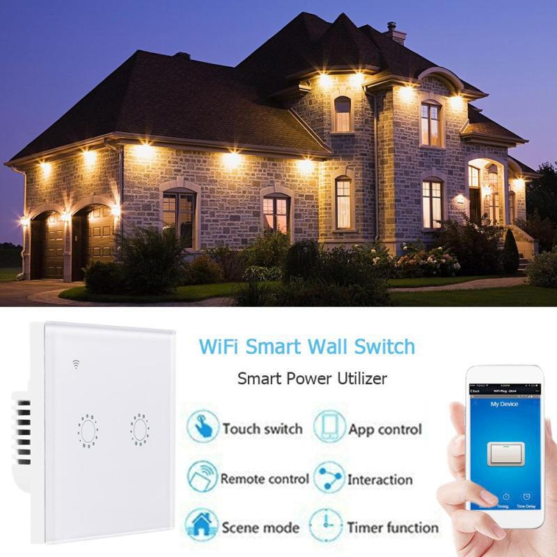 Умный WiFi выключатель для штор, сенсорное управление и голосовое управление через Alexa, удаленный доступ