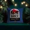 Наволочка с мексиканским вкусом T-Taco Bell, натуральный лен, органическая ткань, двусторонняя печать, дышащая, идеально подходит для домашнего декора