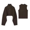 LESS 2024 Winter Knitted Sweater Two-Piece Set