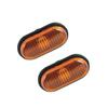 2X Yellow Side Warning Light For Renault Kangoo Master Megane Scenic Trafic Twingo Clio Logan OEM 8200194580