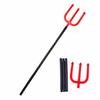 Birthday Gifts Red Fork Devil Props Cosplay Accessory Trigeminal Sickle Toy Simulation Trigeminal
