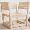 VidaXL Garden Chairs, Patio Seat with Armrests and Backrest, Modular Lounge Armchair for Outdoor Terrace, Wood 844674