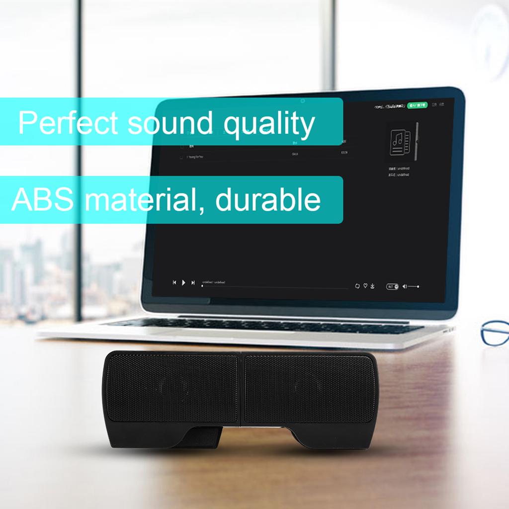 Laptop Soundbar USB Clip Screen Mini Desktop Portable 2.0 O Computer Accessories