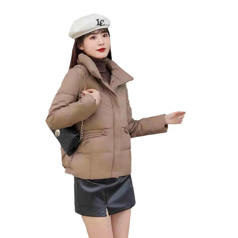 Пуховик женский высокого класса женские короткие модели 2024 новая зимняя женская одежда воротник-стойка теплый утиный пух женский