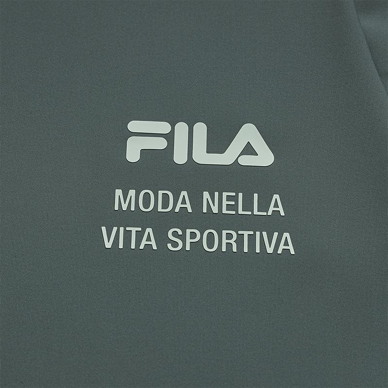 Fila Мужская простая повседневная футболка с коротким рукавом для фитнеса, быстросохнущая, Топы A61M621102F-DY