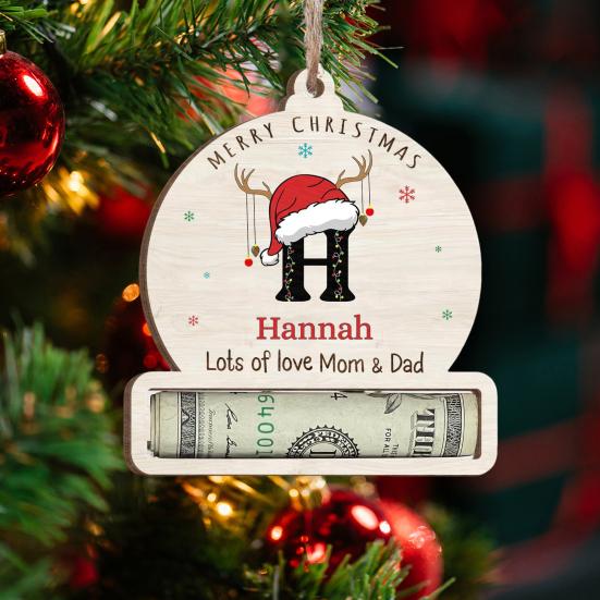 Забавный держатель для денег, подвесная подвеска с шнурком, легко подвешиваемая денежная карта, аксессуары для подвешивания рождественской елки