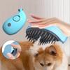 Паровая щетка для волос для собак и кошек, электрическая распыляющая расческа в форме кита 3 в 1, отпариватель для собак, массажер, уход за шерстью питомца, удаление спутанной и выпавшей шерсти