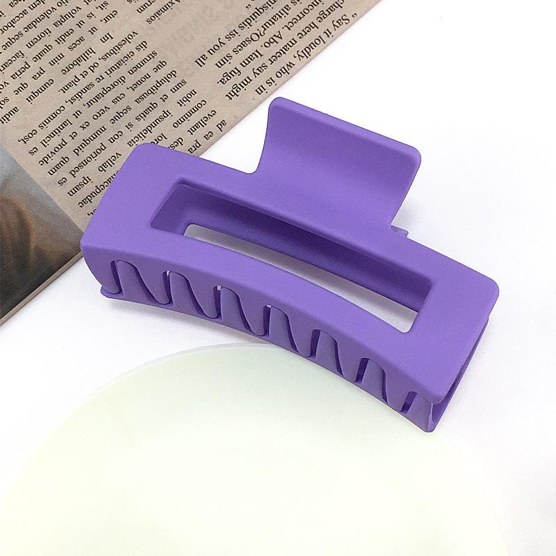 Корейская заколка для волос женская «Акула» высокого класса с матовым покрытием - Однотонная, Большого размера