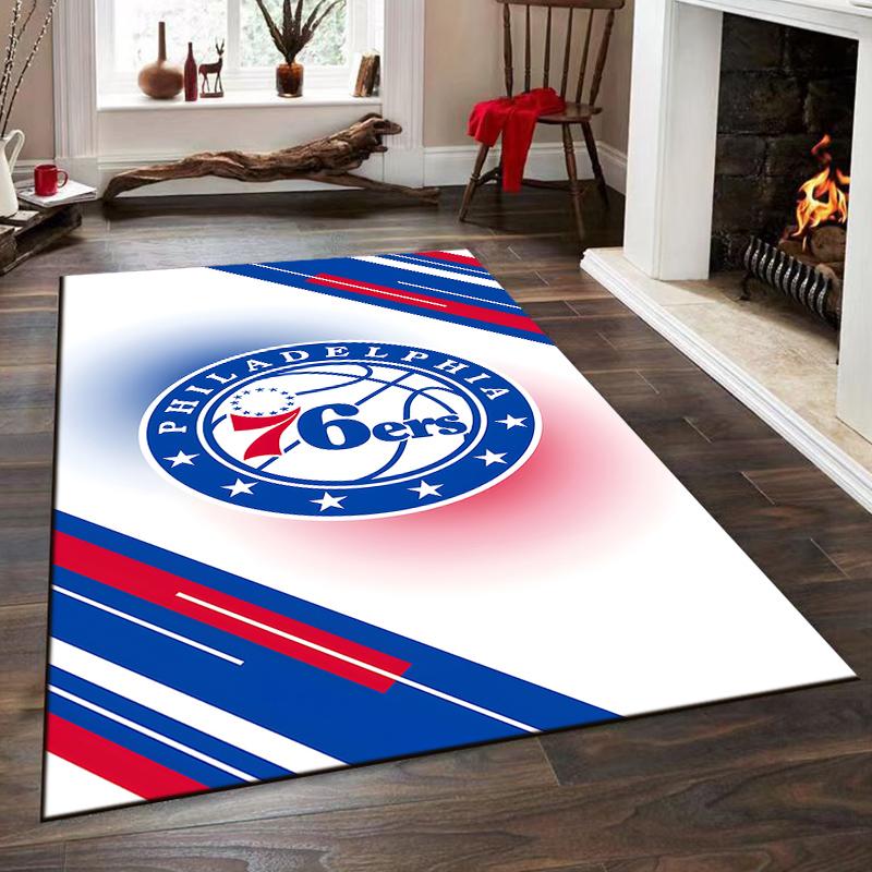Philadelphia 76ers Basketball Logo Rug Non-slip rug suitable for living room and bedroom sofas