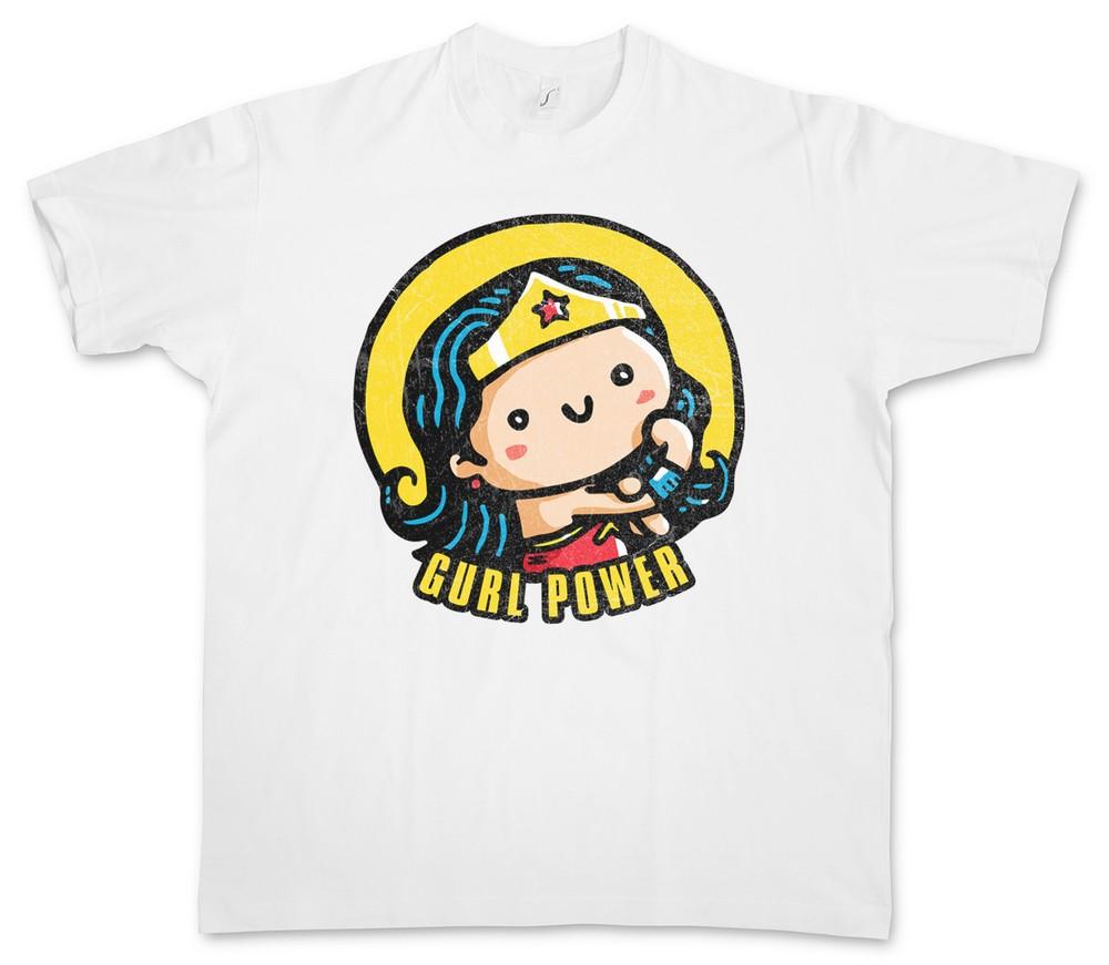 Gurl Power II T-Shirt Wonder Fun Comic Look Girl Woman Hero Feminism Heroine