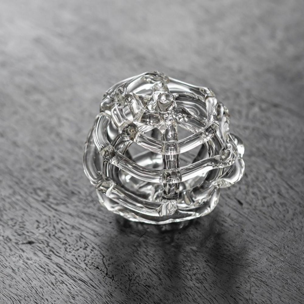 Transparent Glass Ball Vase Zen-Inspired Design Hydroponic Flower Vase  Flower Arrangement