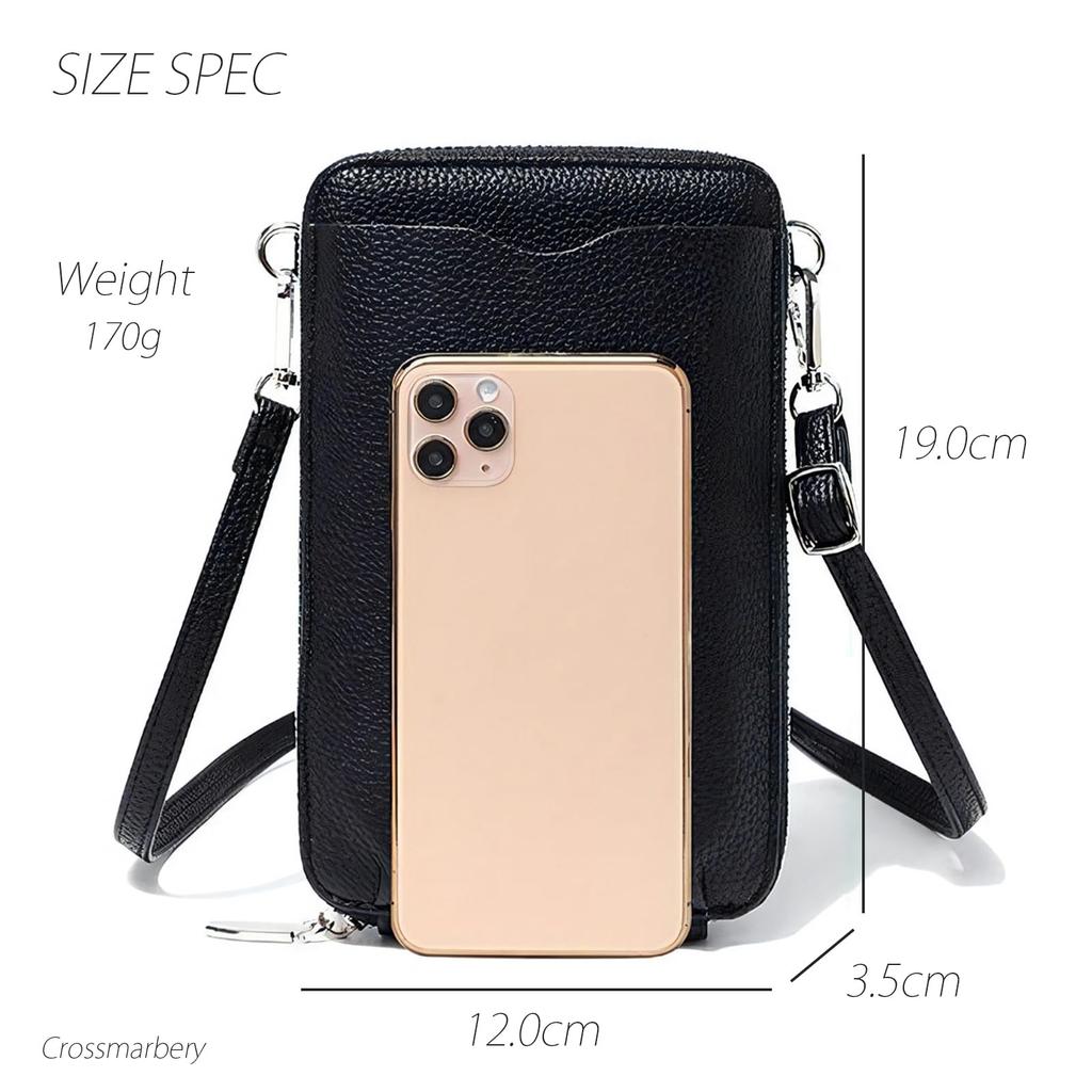 Сумка через плечо для смартфона, кошелька через плечо, держателя для карт, синтетическая, на каждый день, CY114, синяя [Cross Marberry], женская, маленькая, легкая,