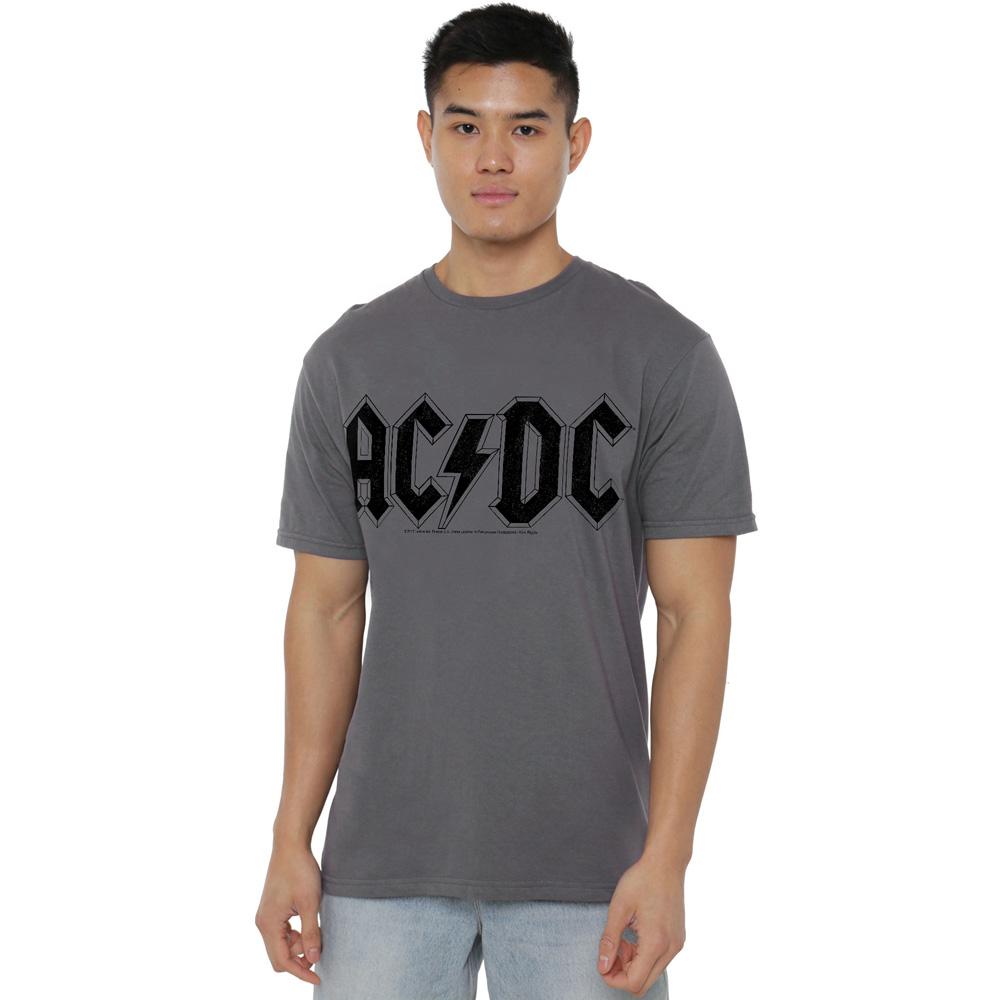 AC/DC Mens Worn Logo T-Shirt