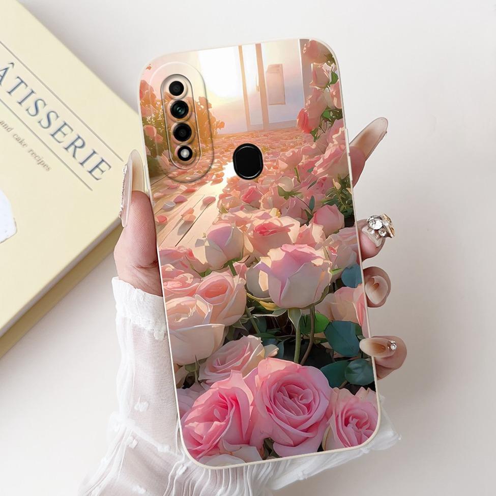 Чехол для Oppo A31 2020 CPH2015 Чехол A8 PDBM00 Милый Кот Модный Роскошный Силиконовый Ударопрочный Чехол для Телефона Для Oppo A8 Задняя Крышка
