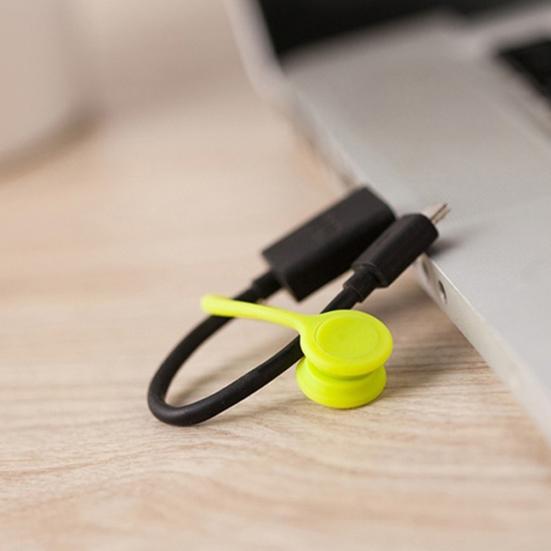 Силиконовый магнитный шнур для наушников, бобина, держатель для намотки кабеля, зажим, органайзер для проводов