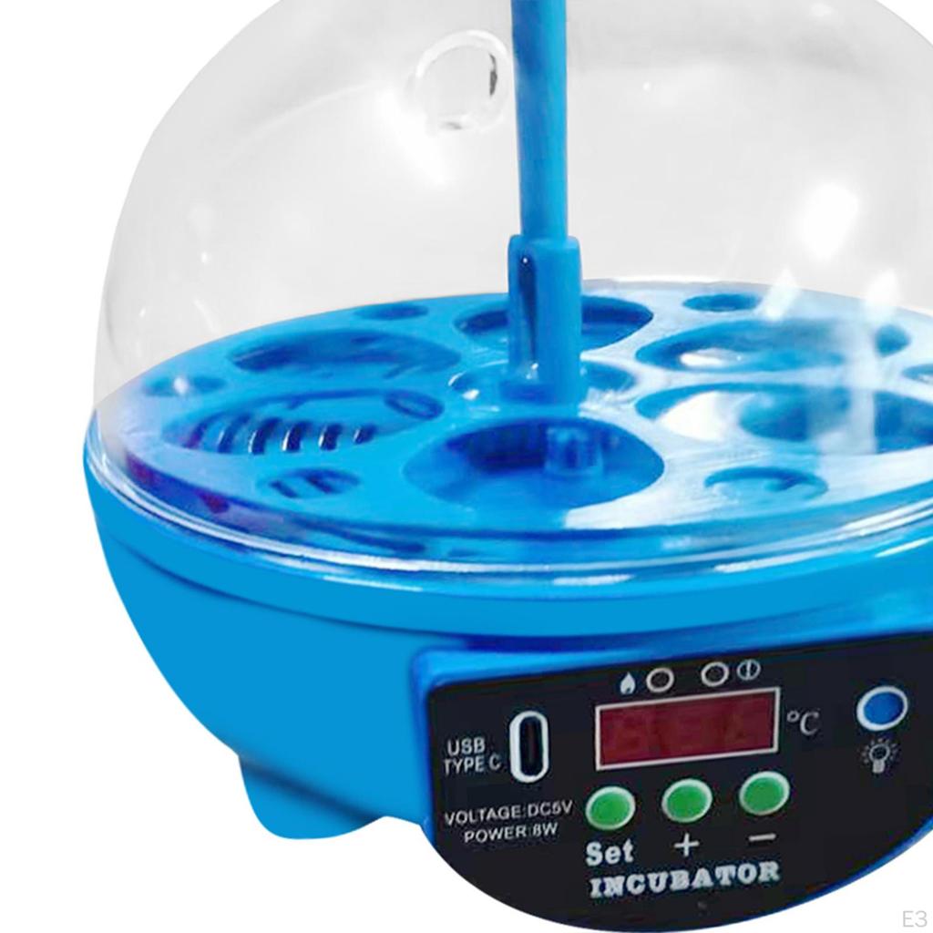 Инкубатор для 6 яиц с контролем температуры, ручным переворачиванием яиц, инкубатор для птицы