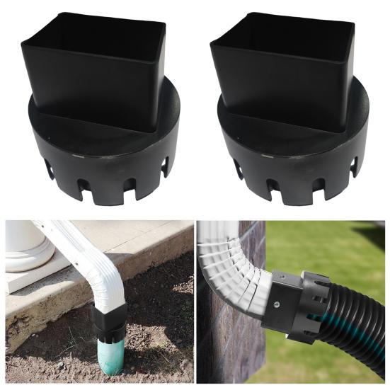 Универсальный адаптер для водосточной трубы, простая установка, улучшение дренажа воды, пластиковый водосточный желоб для удлинителя дренажной трубы