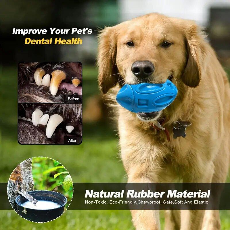 Щенок прочный высококачественный резиновый скрежещущий зубами игровой забавный зоотовары Игрушечный мяч для собак интерактивные жевательные мячи дизайн регби пищащие аксессуары