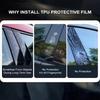 Защитная пленка TPU на стойку B для Mercedes Benz EQA 21-25, вырезанная по форме, PPF Clear Bra, Защитная наклейка на стойку окна от царапин