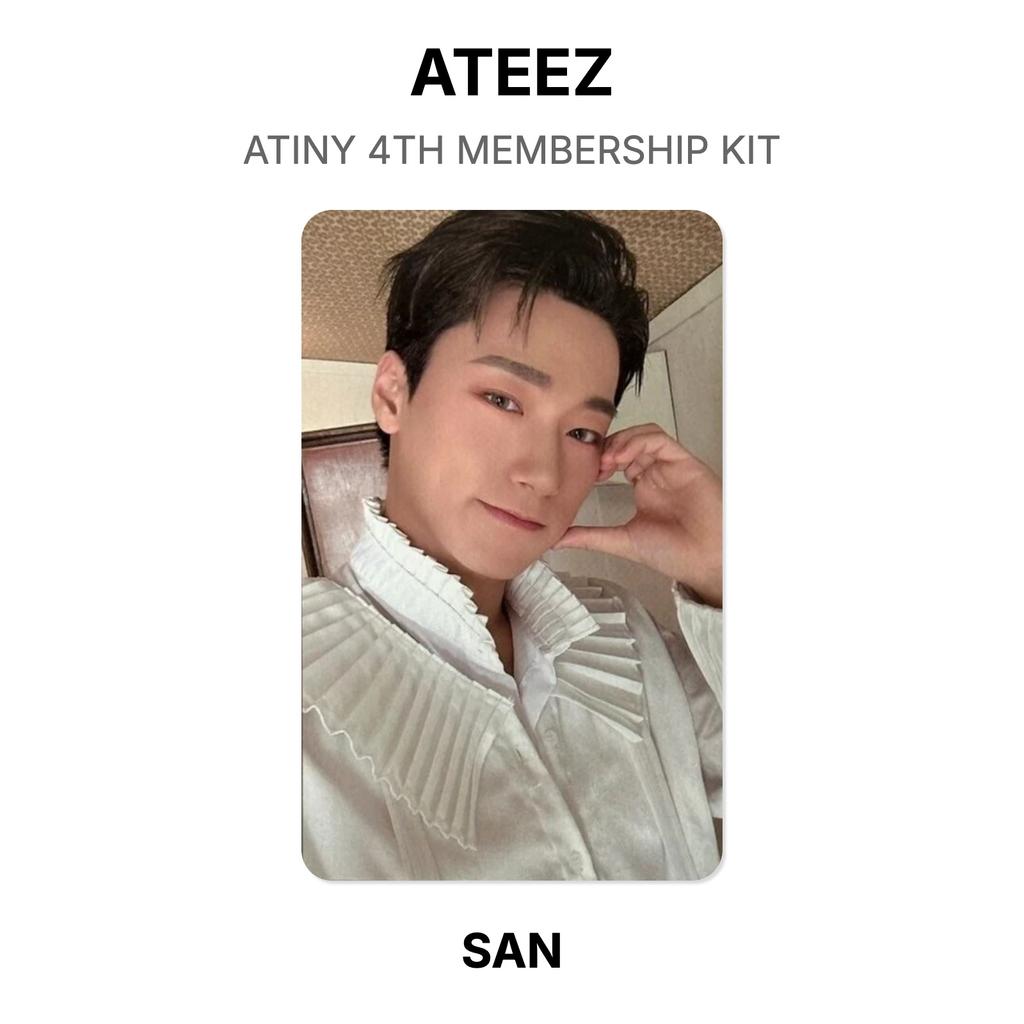 ATEEZ КИТ 4-ГО ЧЛЕНСТВА ATINY Официальная фотокарточка