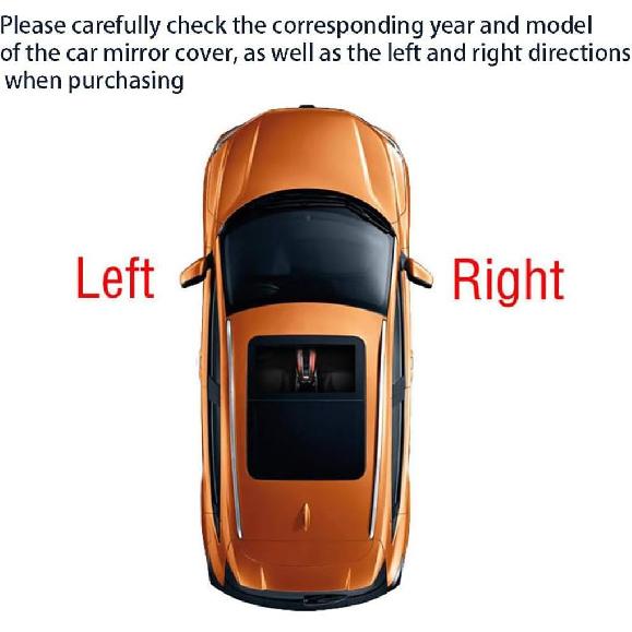 Right Passenger Side Mirror Cover Replacement Compatible With Volkswagen Jetta      2024 Rearview Mirror Cover Without Turn Signal (Black right)