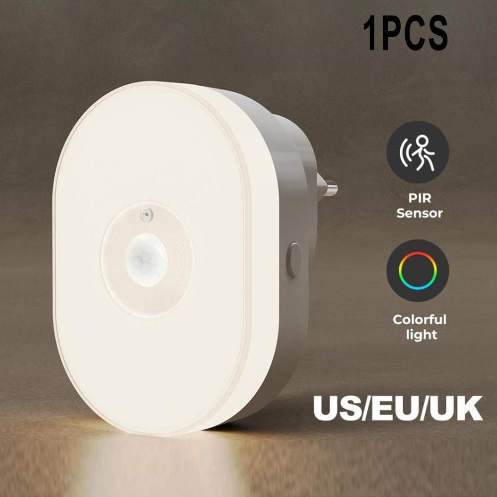 WiFi Smart LED Night Light PIR датчик движения Plug-in Wall Light Voice Control
