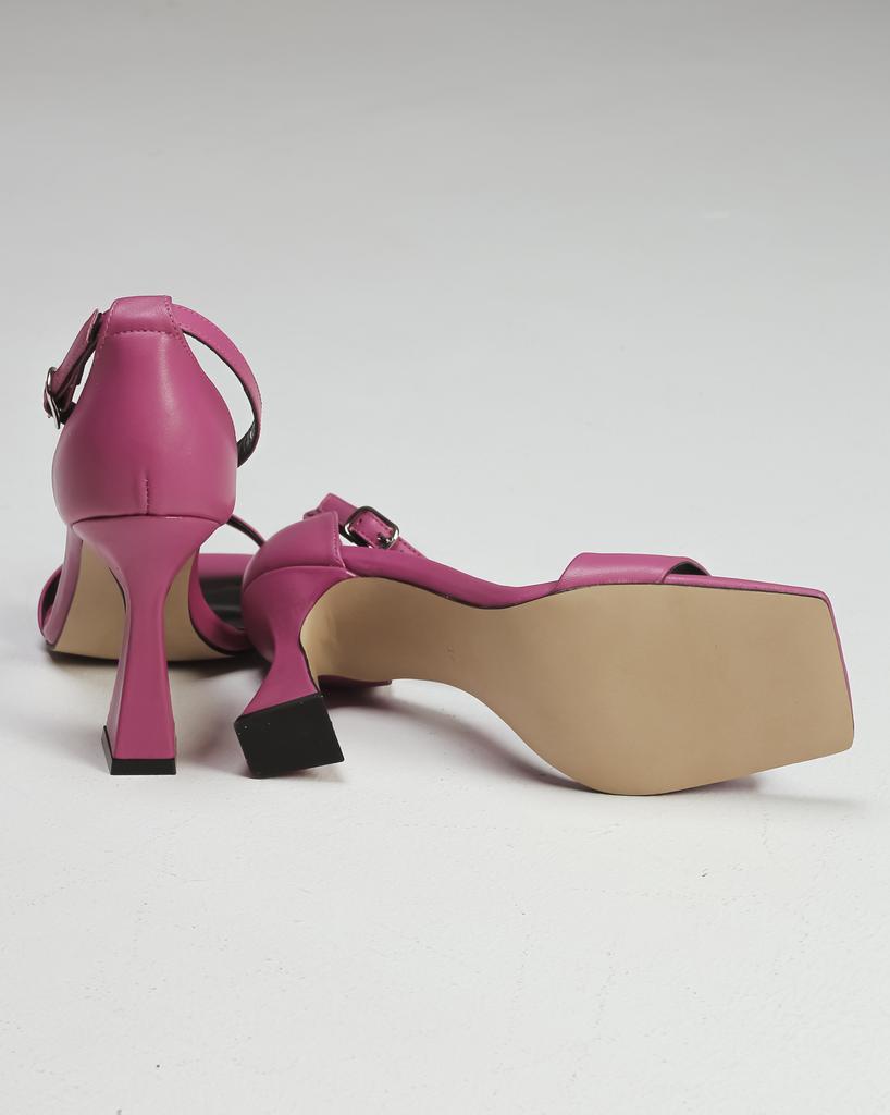 Heeled Sandals Lottini 3200101 37 Fuchsia Leather