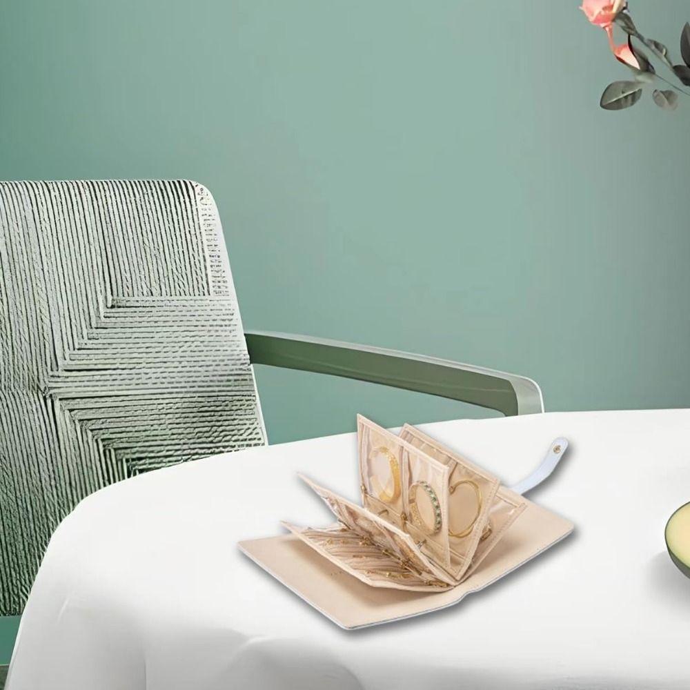 Velvet Necklace Binder Storage Book with Zipper Jewelry Packaging Box Jewelry Organizer for Women