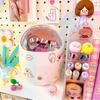 1 шт., креативная коробка для хранения канцелярских принадлежностей Kawaii, милый мультяшный ящик для хранения косметики, студенческий офисный настольный органайзер, студенческие принадлежности