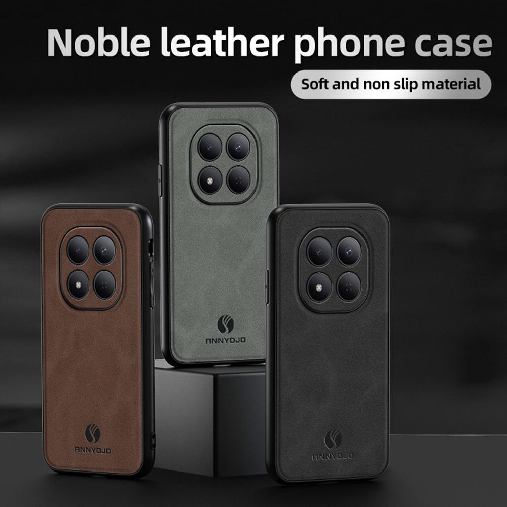 ANNYOJO For Xiaomi Redmi Note 15 Pro 5G (Global) Case PU Leather + PC + TPU Anti Drop Phone Back Cover