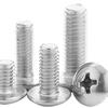 Винты с грибовидной головкой из никелированной углеродистой стали M2-M6