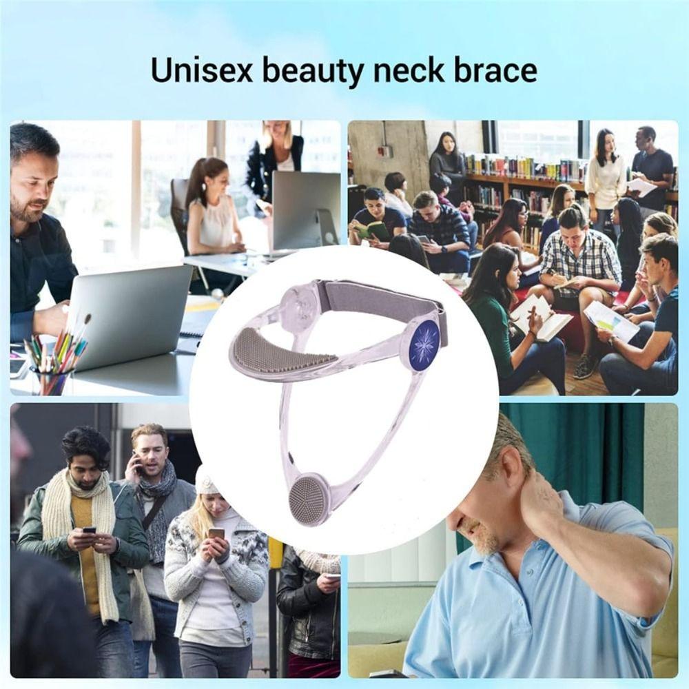 Adjustable Neck Brace TPU Neck Traction Device Portable Cervical Collar  Office and Home
