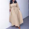 D3171 Women's 2024 Spring/Summer Lace Long Dress - Elegant Plus Size African Fashion