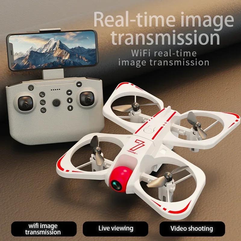 Non-Toxic Cz07 Uav Dazzling Lighting Night Drone Toy 4K Hd Dual-Camera Drone Aerial Pography Aircraft Stunt Rc Toys Children'S Day Gift