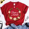 Футболка для подружек невесты Team Bride, парная, топы для свадебной вечеринки, футболка EVJF для команды невесты, подарки для девичника, КРАСНЫЕ футболки для девичника