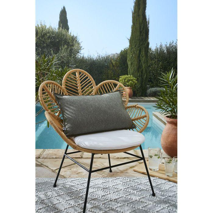 Housse de coussin "Naïa Outdoor" toutes dimensions L'effet Papillon - Naïa Nénuphar - Housse de coussin 40 x 60 cm