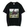 Hold Your Horse Funny Meme Printed Women's T-shirt Summer Hip Hop Top Short Sleeved Men Tee Harajuku Streetwear Women's Clothing
