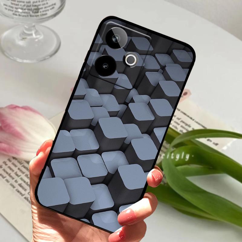 Для Realme GT 7 7T Чехол Модный Рисунок Мягкий Силиконовый Корпус Защита Задняя Крышка Для Realme GT7 T Ударопрочный Funda Coque