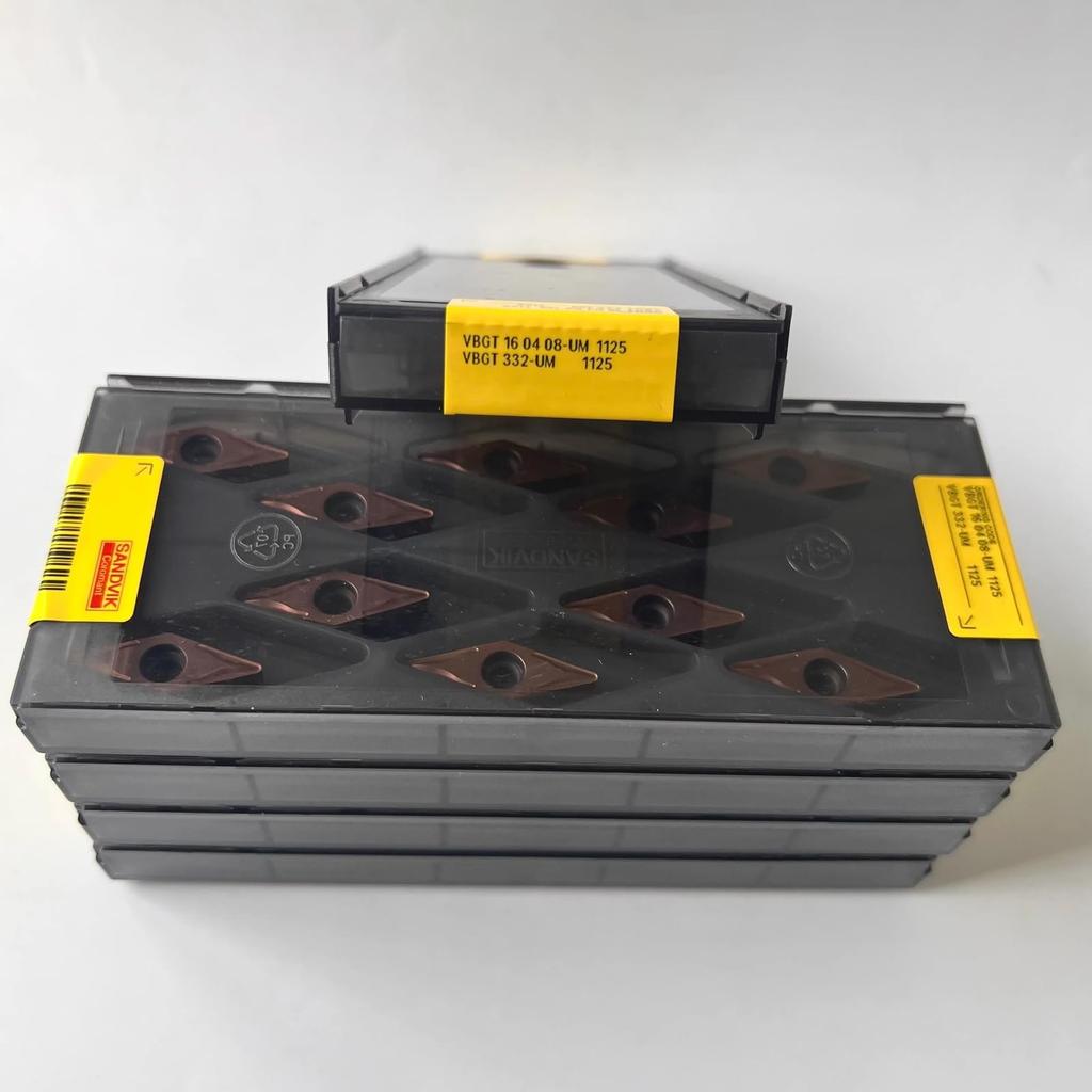 Original Sandvik / VBGT160408-UM 1125 CNC Lathe Carbide Blade Tool 10 Pcs