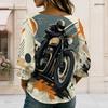 Womens Plus Size Square Neck Long Sleeve Front Button Elegant Soft Loose Comfortable Weekend Ladies Blouse