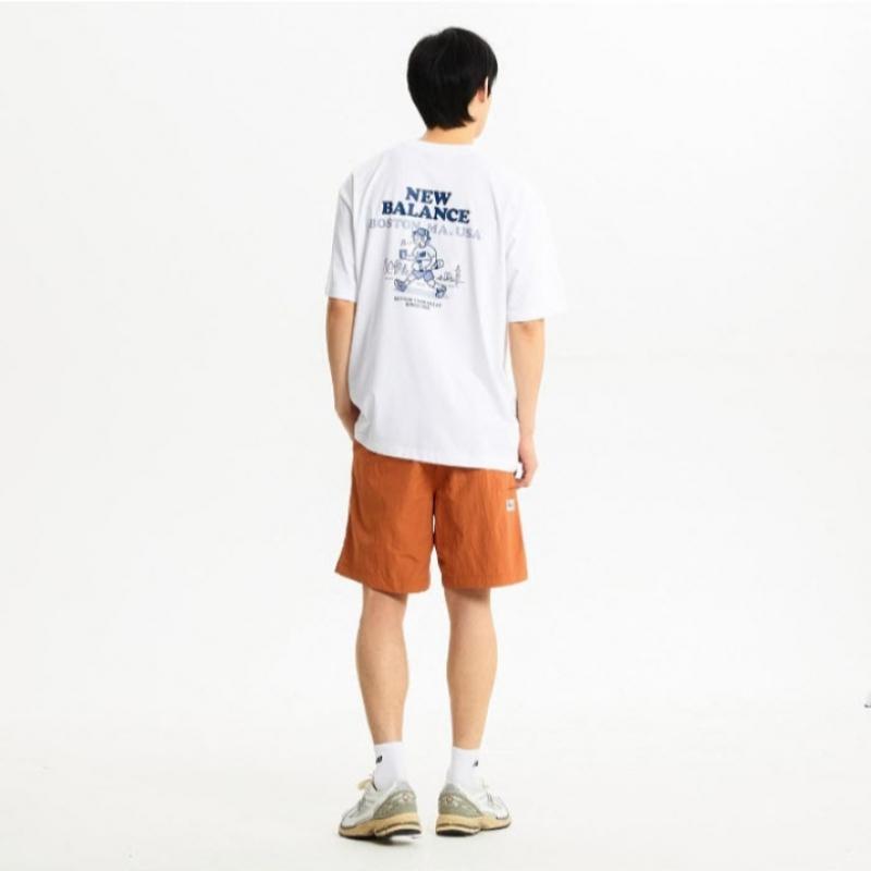 New Balance Футболка Nqj Nbnee21523 10 Uni Nb BOy BOstOn с коротким рукавом O