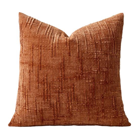 Chenille Throw Pillow Cover Boho Cushion Cover with Hidden Zipper Textured