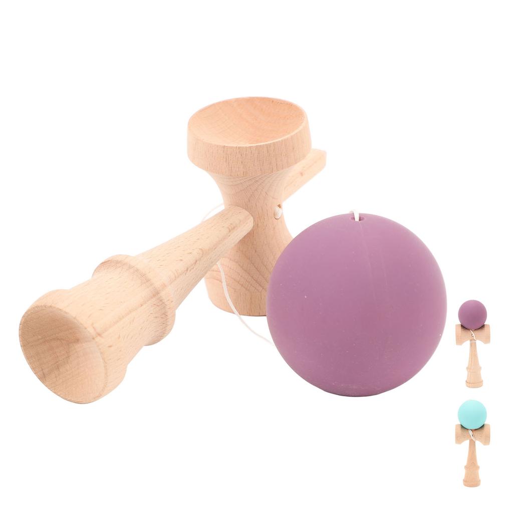 Kendama Wooden Kendama Toy Portable Kendama Improves Hand Eye Coordination with String for Indoor an
