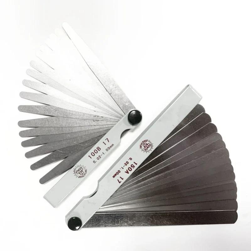 Щупы 17 лезвий 0,02-1,00 мм метрический щуп складной толщина зазор метрический наполнитель щупы для измерения инструмента